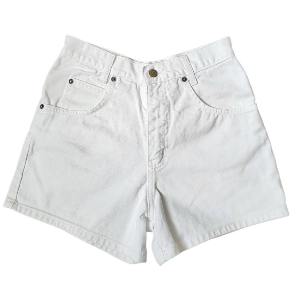 Vintage White High Waisted Denim Shorts